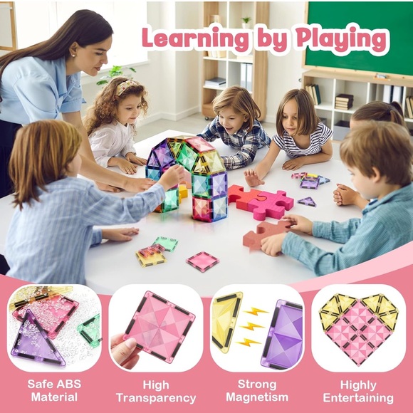 ROMDS magic pop set magnet toys for brain development ages three and up NEW - Picture 4 of 6